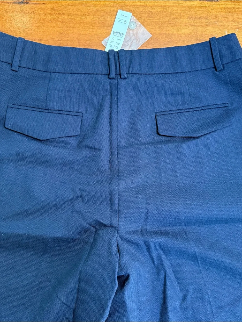 J.Crew Navy and White Essential Wide Leg Pant - Women